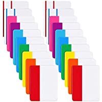 LuLyLu 400 pestañas adhesivas de 5-1 cm- pestañas de archivo grabables y reposicionables para páginas de libros o…